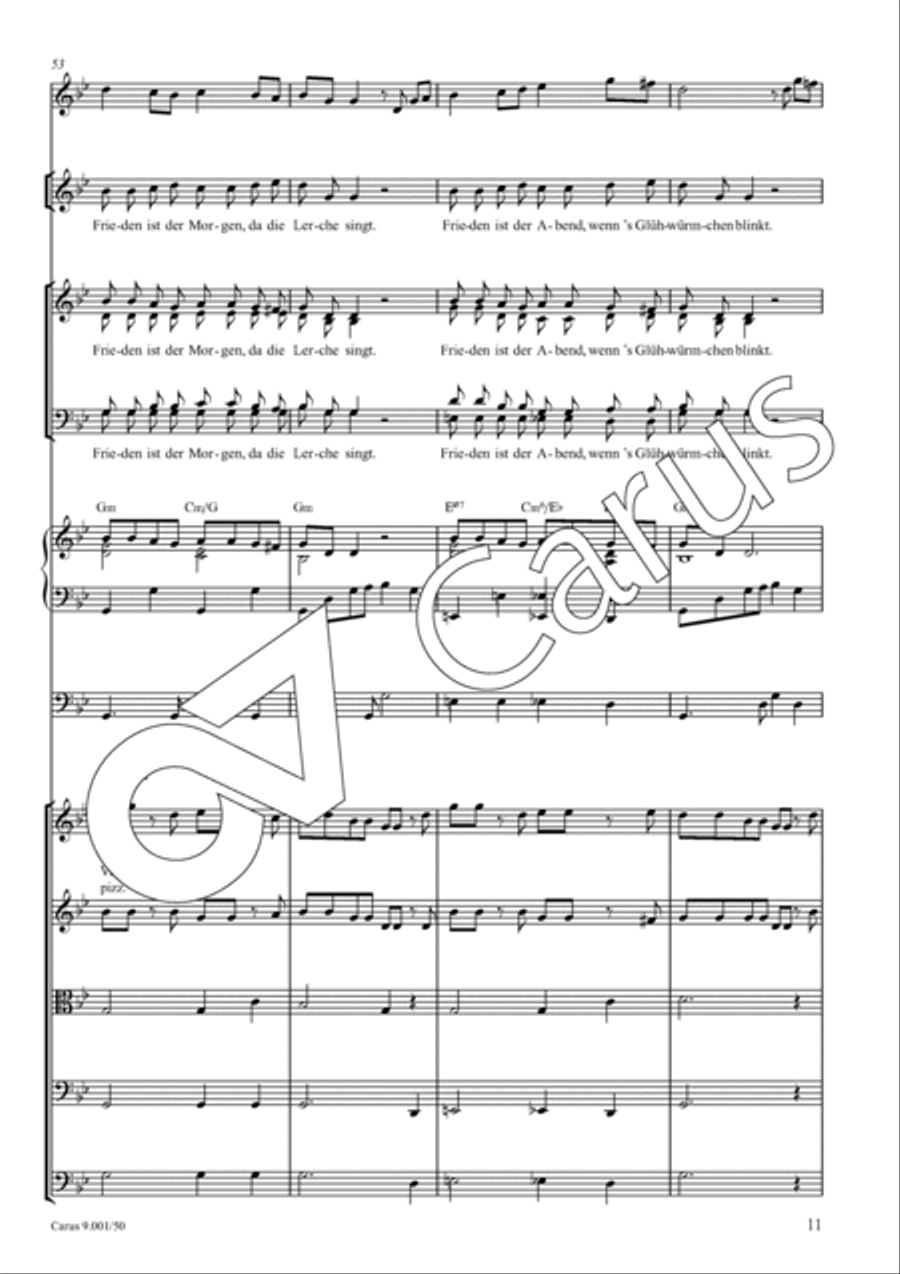 Friedenslied 4-Part scores gallery preview page 12