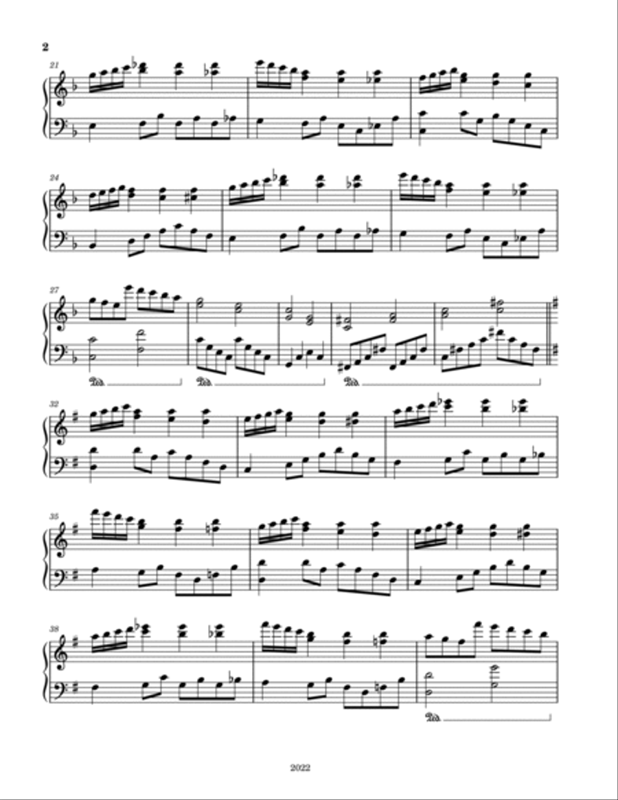 Piano Solo No. 6125 Piano Solo scores gallery preview page 2