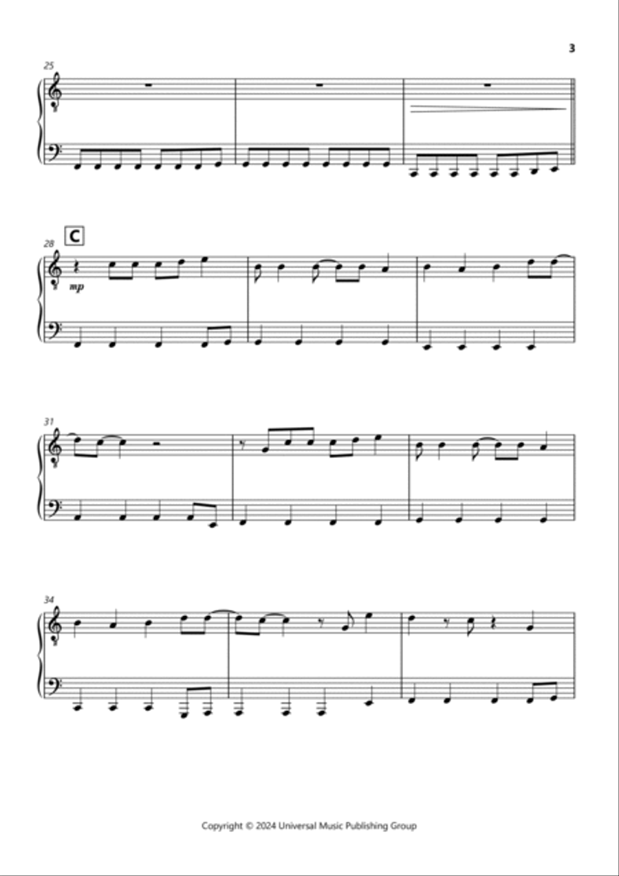 Fortnight Easy Piano scores gallery preview page 3