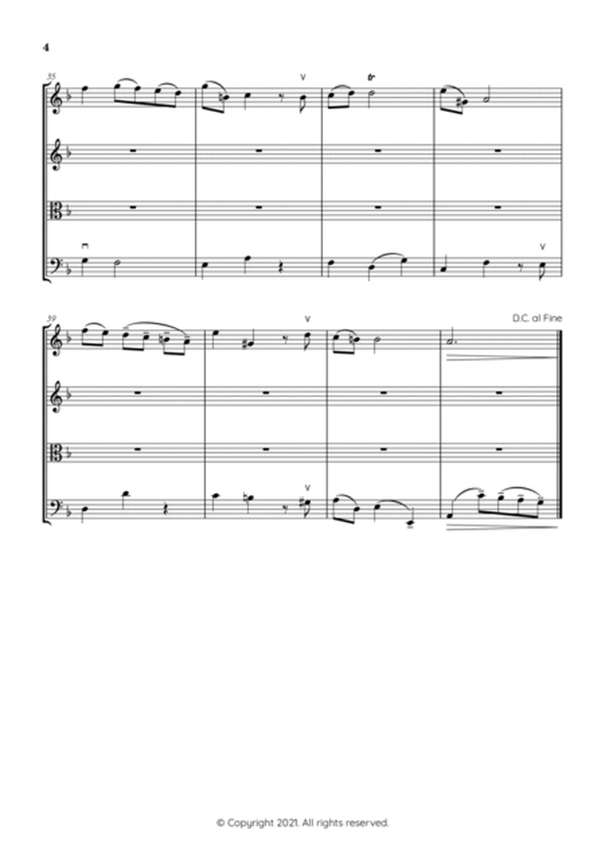 Lascia Ch'Io Pianga for String Quartet image number null