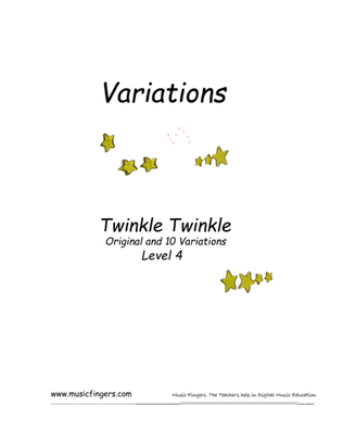 Twinkle Twinkle. W.A.Mozart. Lev. 4. Variations