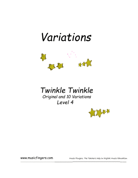 Twinkle Twinkle. W.A.Mozart. Lev. 4. Variations image number null