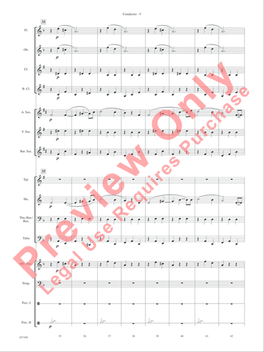 Harry Potter and the Goblet of Fire, Themes from Concert Band scores gallery preview page 7
