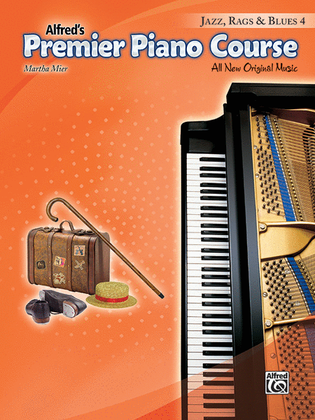Book cover for Premier Piano Course -- Jazz, Rags & Blues, Book 4