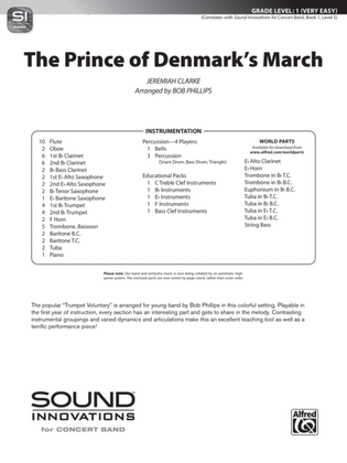 Book cover for The Prince of Denmark's March: Score