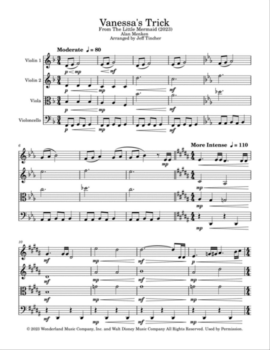 Vanessa's Trick String Quartet scores gallery preview page 2