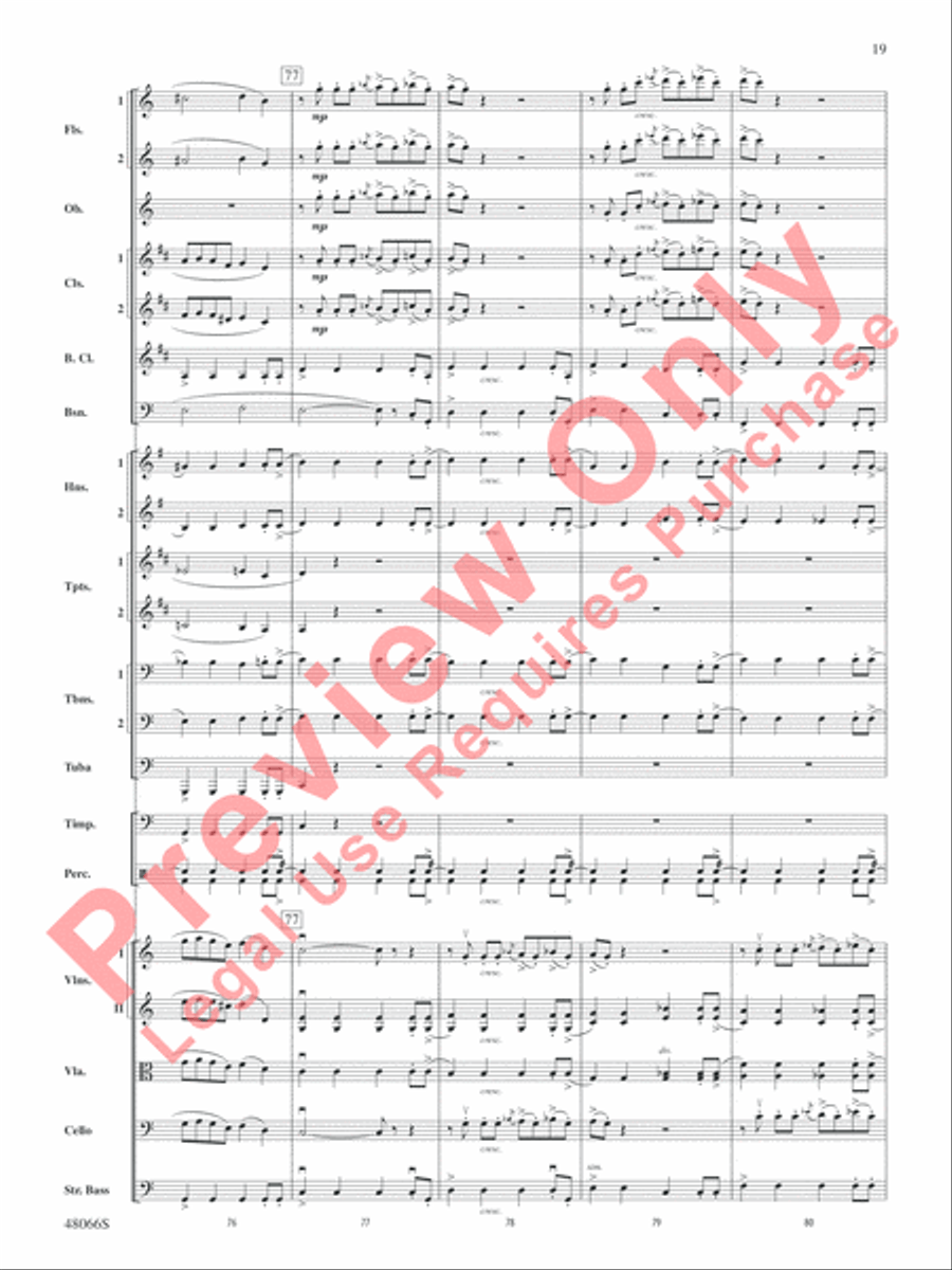 Blue Tango Full Orchestra scores gallery preview page 20