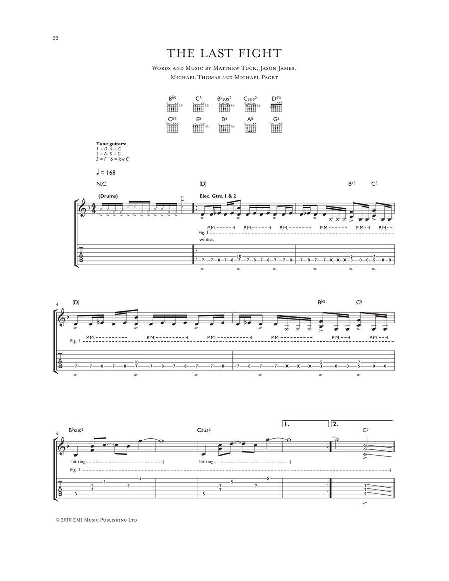 The Last Fight Acoustic Guitar scores gallery preview page 1