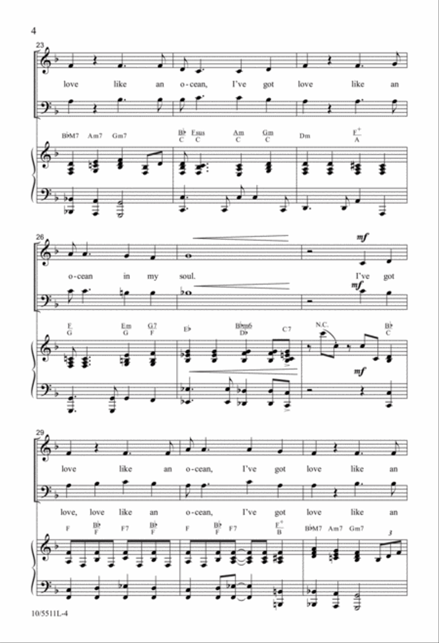 I've Got Peace Like a River 4-Part scores gallery preview page 4