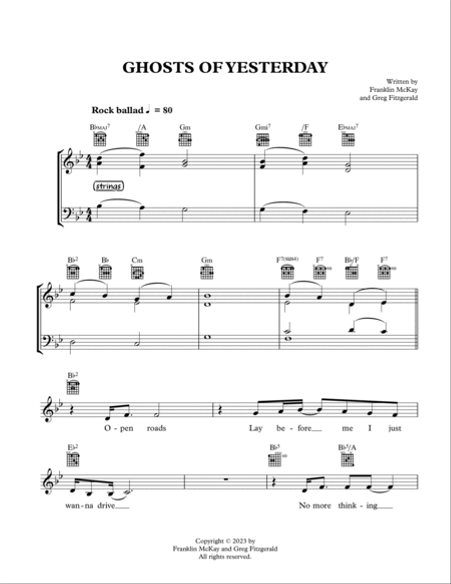 Ghosts of Yesterday Voice scores gallery preview page 2