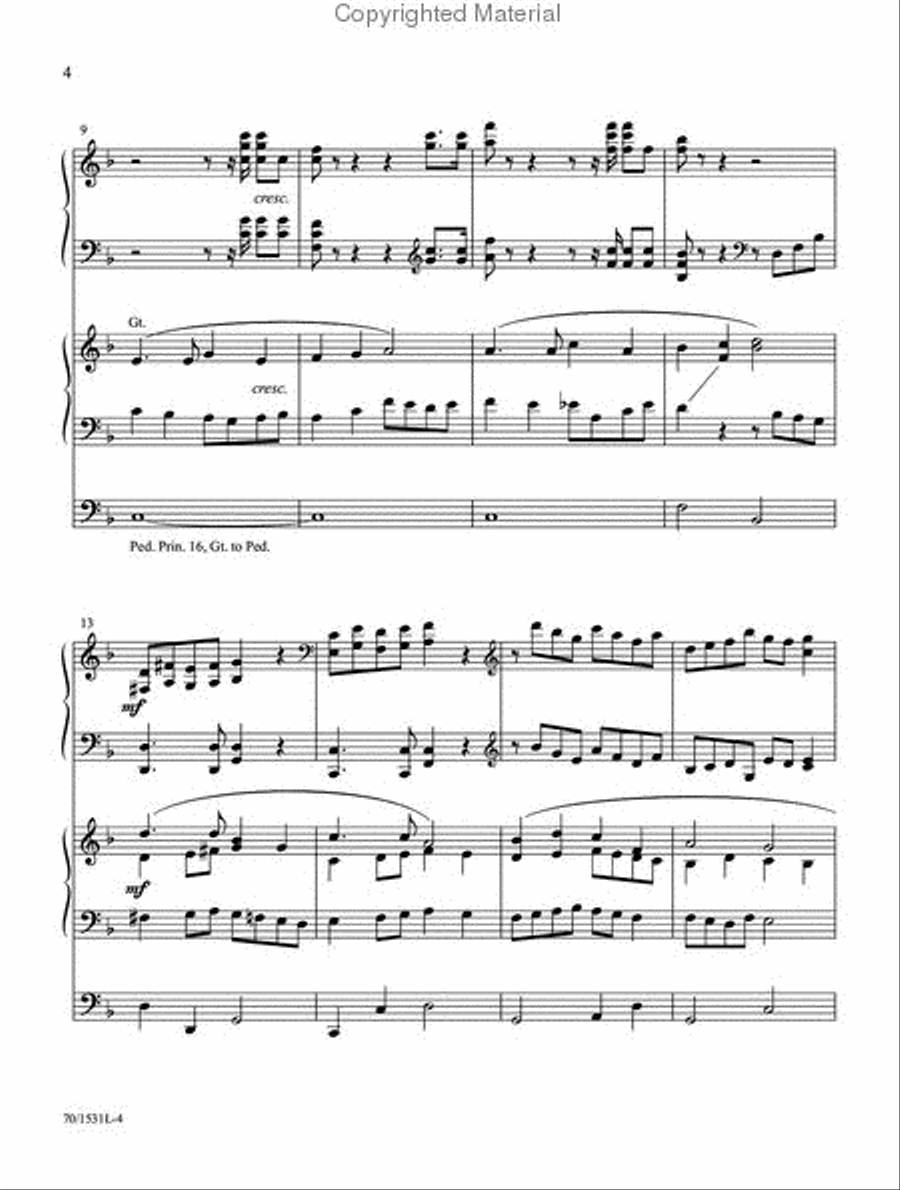 Organ and Piano Duets for the Church Year Organ scores gallery preview page 3