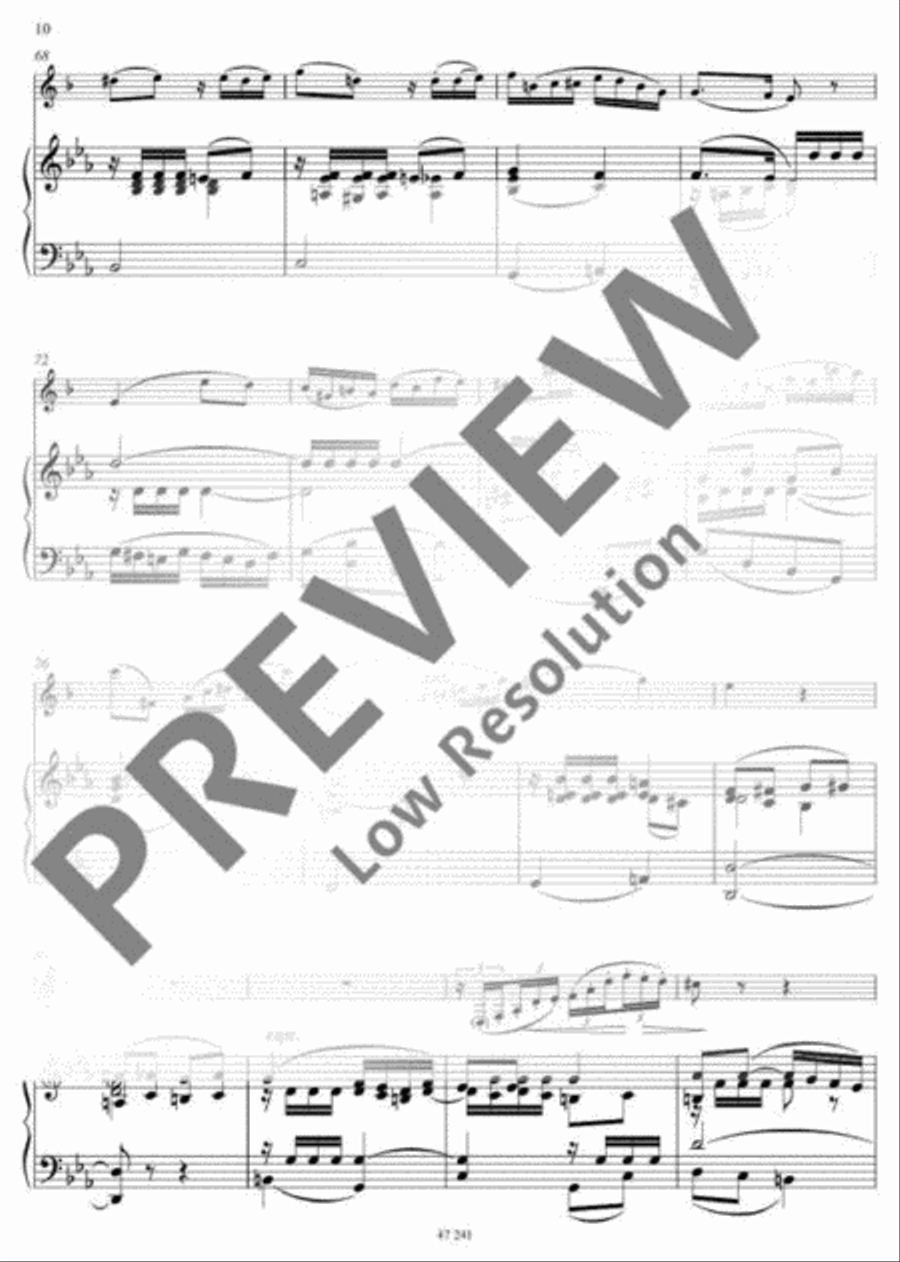 Romance Eb major Clarinet scores gallery preview page 11