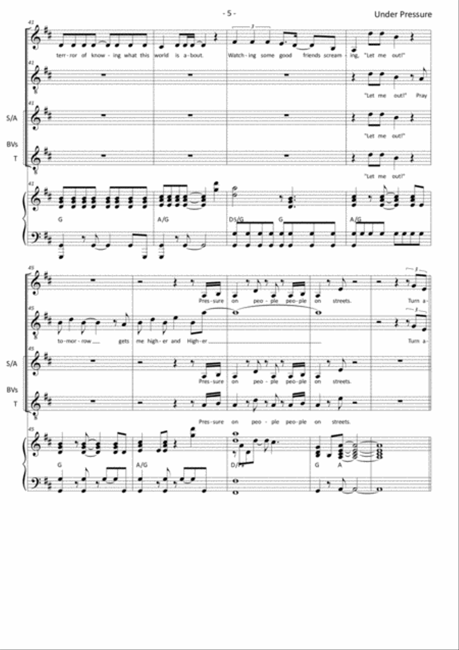Under Pressure 3-Part scores gallery preview page 5