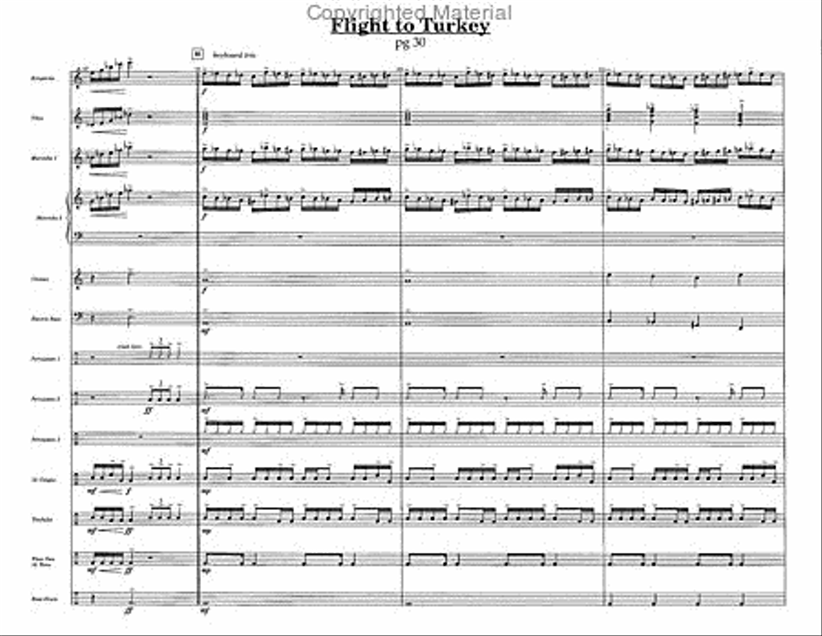 Flight To Turkey Percussion Ensemble scores gallery preview page 4