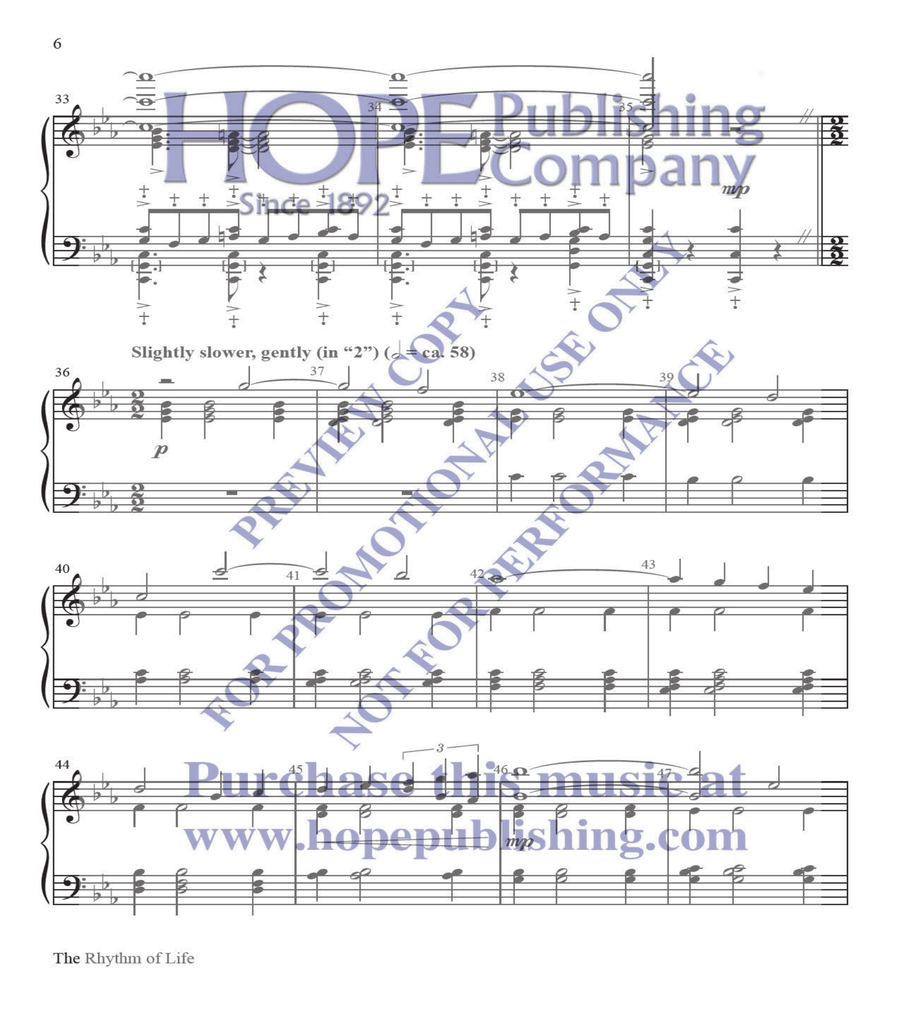 The Rhythm of Life 5-Octaves scores gallery preview page 6