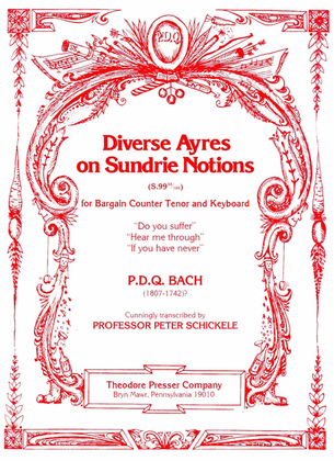 Book cover for Diverse Ayres on Sundrie Notions