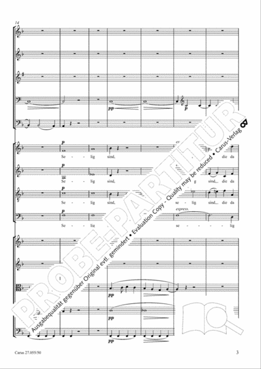 Ein Deutsches Requiem (German Requiem) 4-Part scores gallery preview page 10