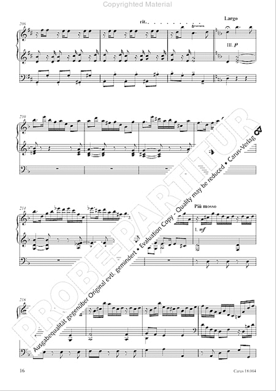 Chaconne Organ scores gallery preview page 18