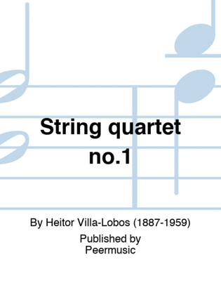 Book cover for String quartet no.1