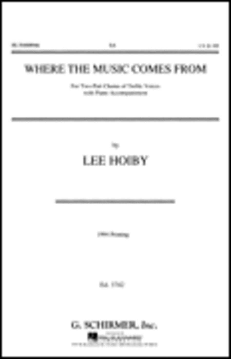 Where Music Comes From SA scores gallery preview page 1