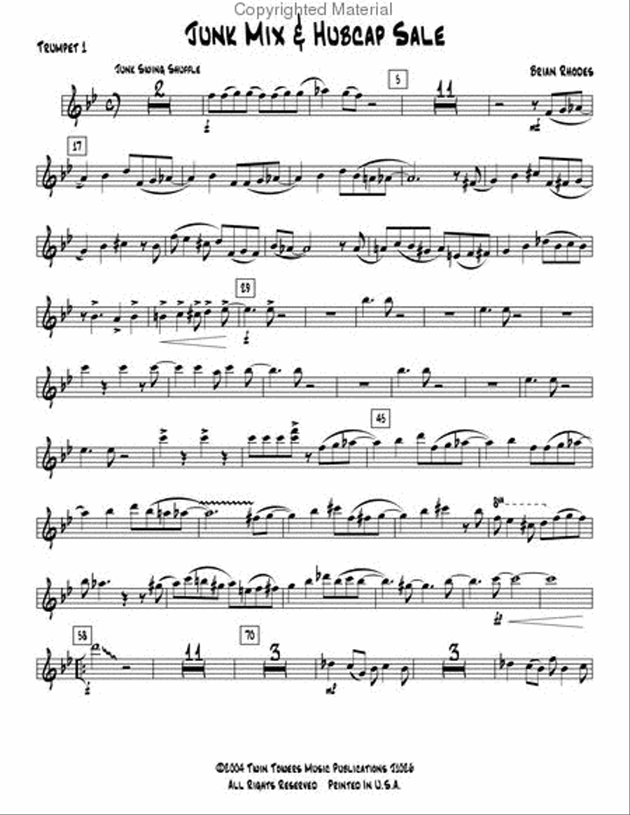 Junk Mix and Hubcap Sale Junk Mix and Hubcap Sale Jazz Ensemble scores gallery preview page 17