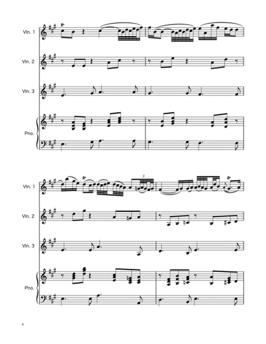 Arioso BWV 156 - Violin Trio w/Piano image number null