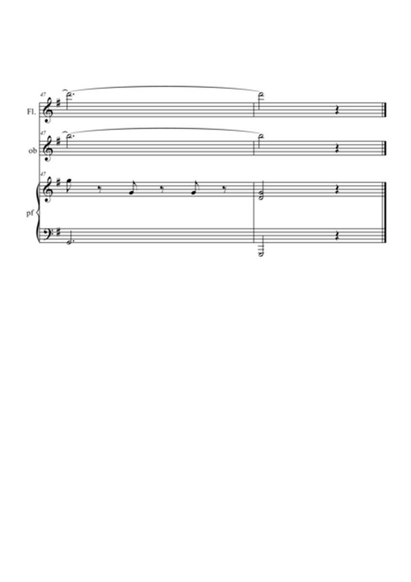 Intermezzo from "Cavalleria Rusticana" . Flute, oboe and piano image number null