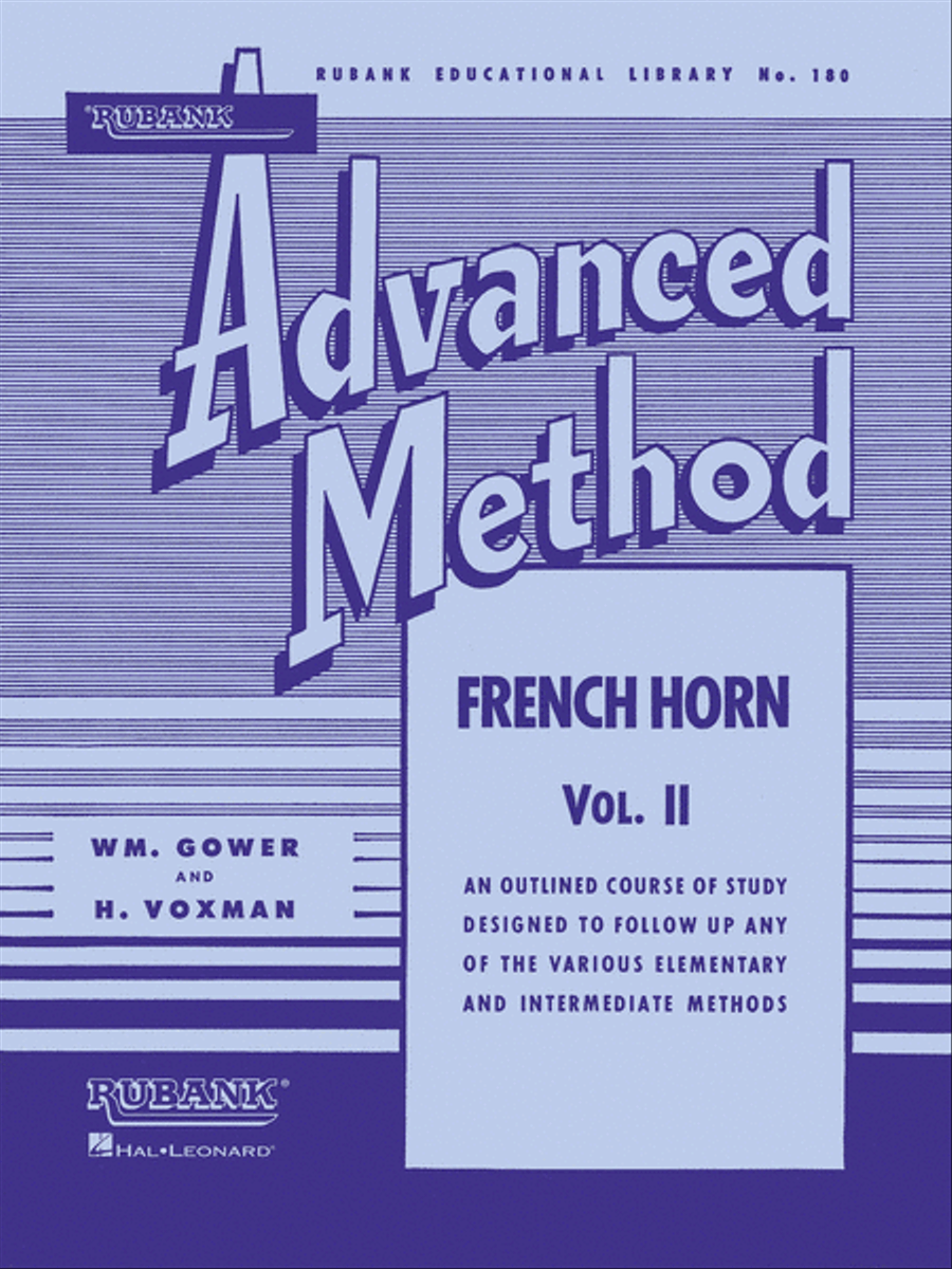 Book cover for Rubank Advanced Method – French Horn in F or E-flat, Vol. 2