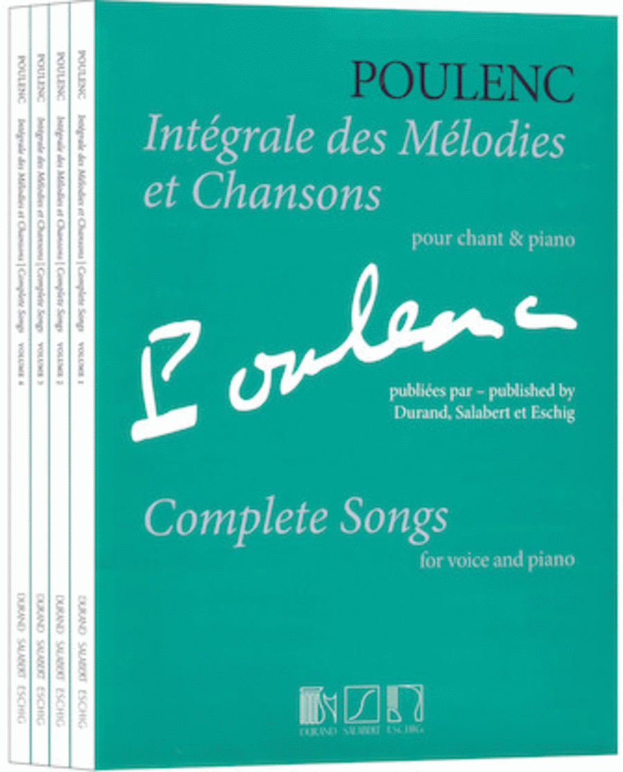 Francis Poulenc : Complete Songs
