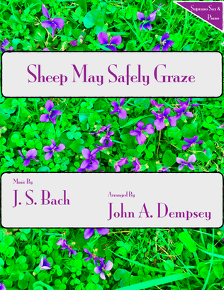 Book cover for Sheep May Safely Graze (Bach): Soprano Sax and Piano