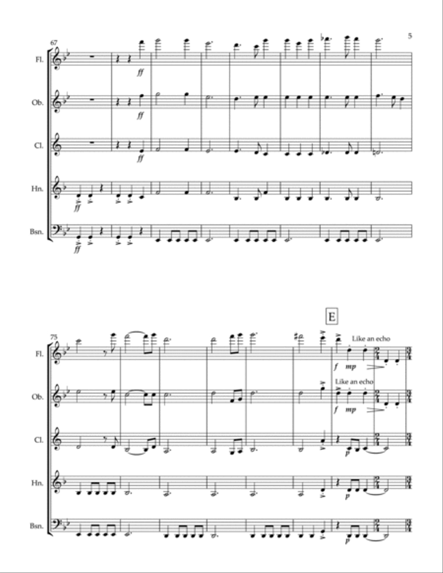 The Book Of Boba Fett Main Title Theme Woodwind Quintet scores gallery preview page 5