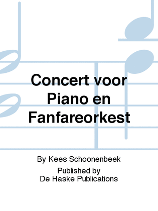 Book cover for Concert voor Piano en Fanfareorkest