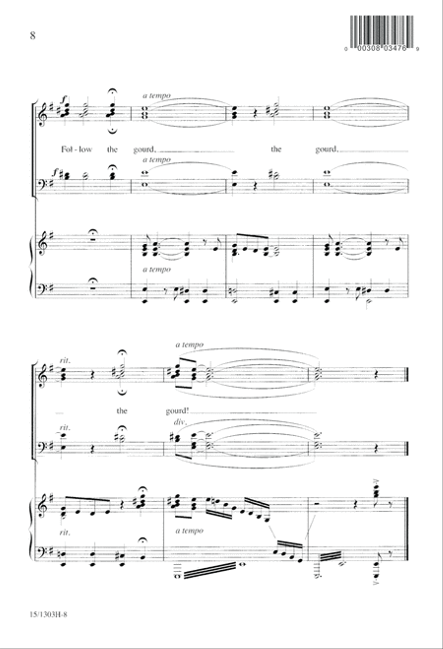 The Drinking Gourd The Drinking Gourd 4-Part scores gallery preview page 8