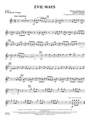 Evil Ways - Pt.1 - Bb Clarinet/Bb Trumpet