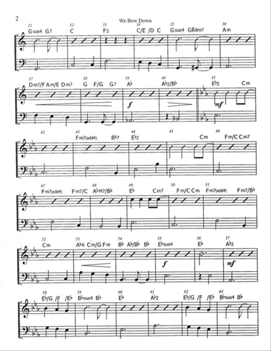 We Bow Down Set of Parts scores gallery preview page 6