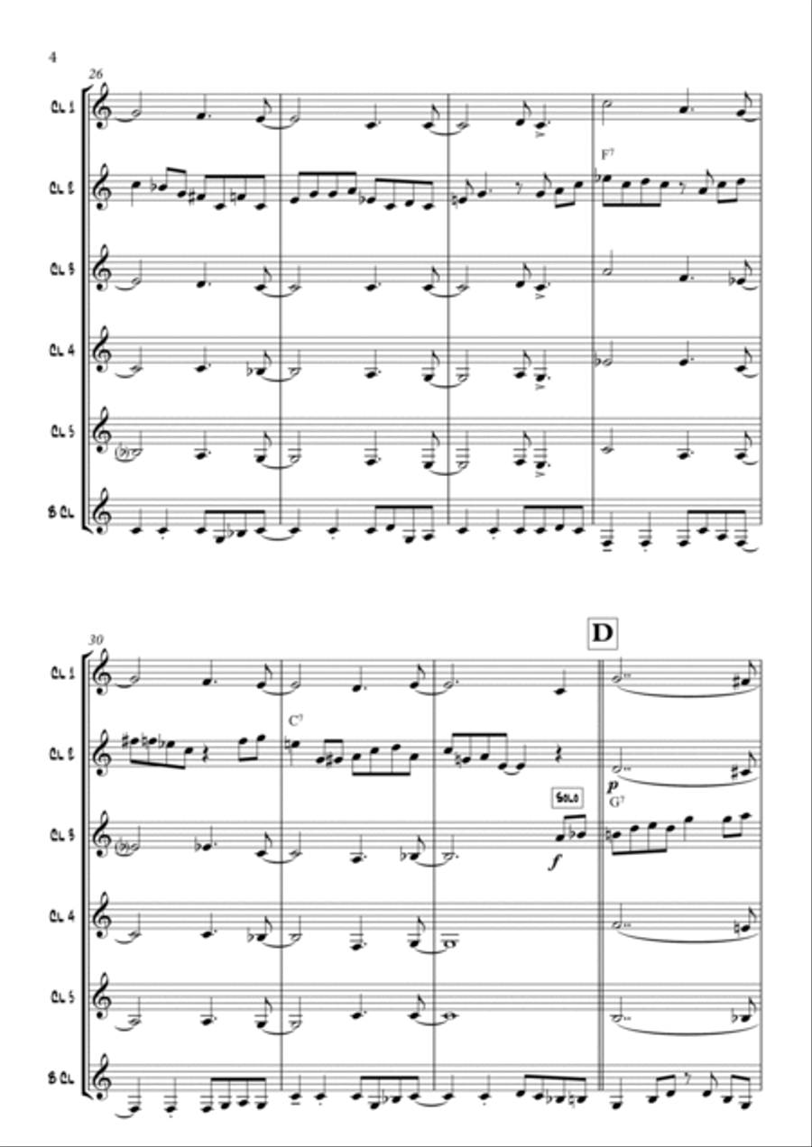 Watermelon Man Woodwind Ensemble scores gallery preview page 4