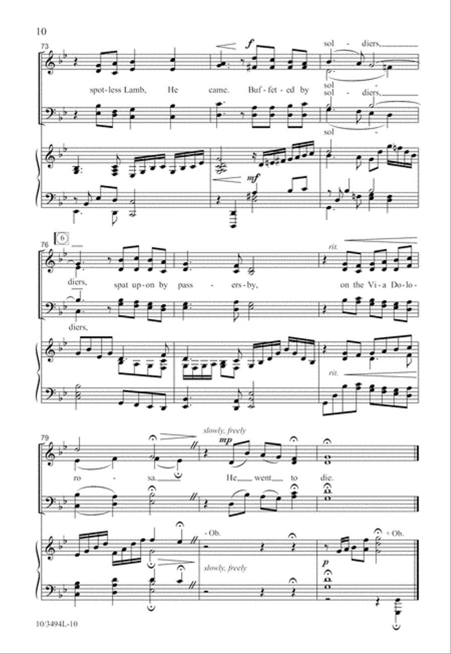 On the Via Dolorosa 4-Part scores gallery preview page 11