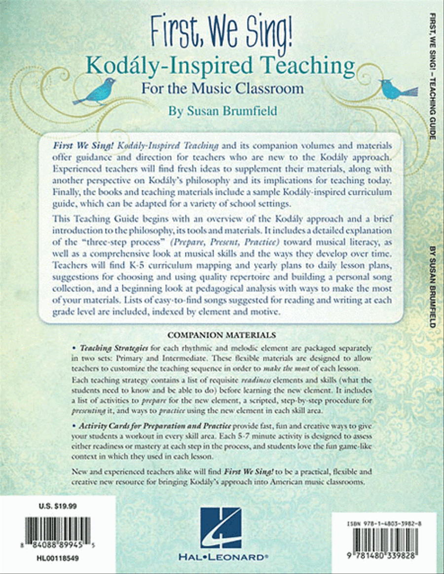 First, We Sing! Kodály-Inspired Teaching for the Music Classroom Choir scores gallery preview page 3