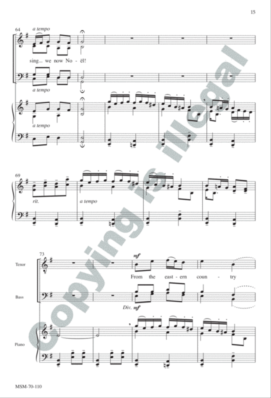 A Carol Suite SSATBB scores gallery preview page 15