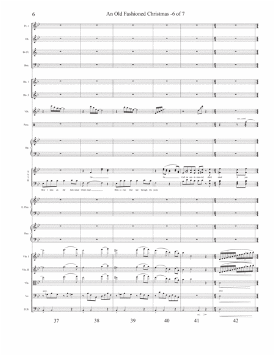 An Old Fashioned Christmas 4-Part scores gallery preview page 6