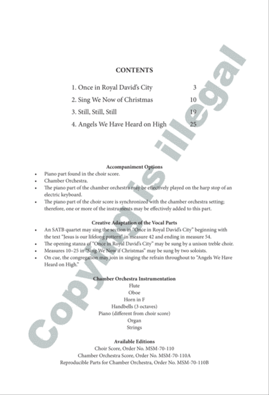 A Carol Suite SSATBB scores gallery preview page 2