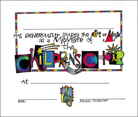 Certificate-Childrens Choir
