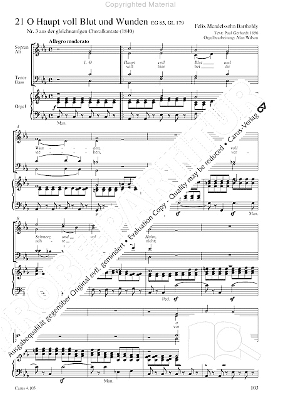 Choral collection Mendelssohn - editionchor Choir scores gallery preview page 104