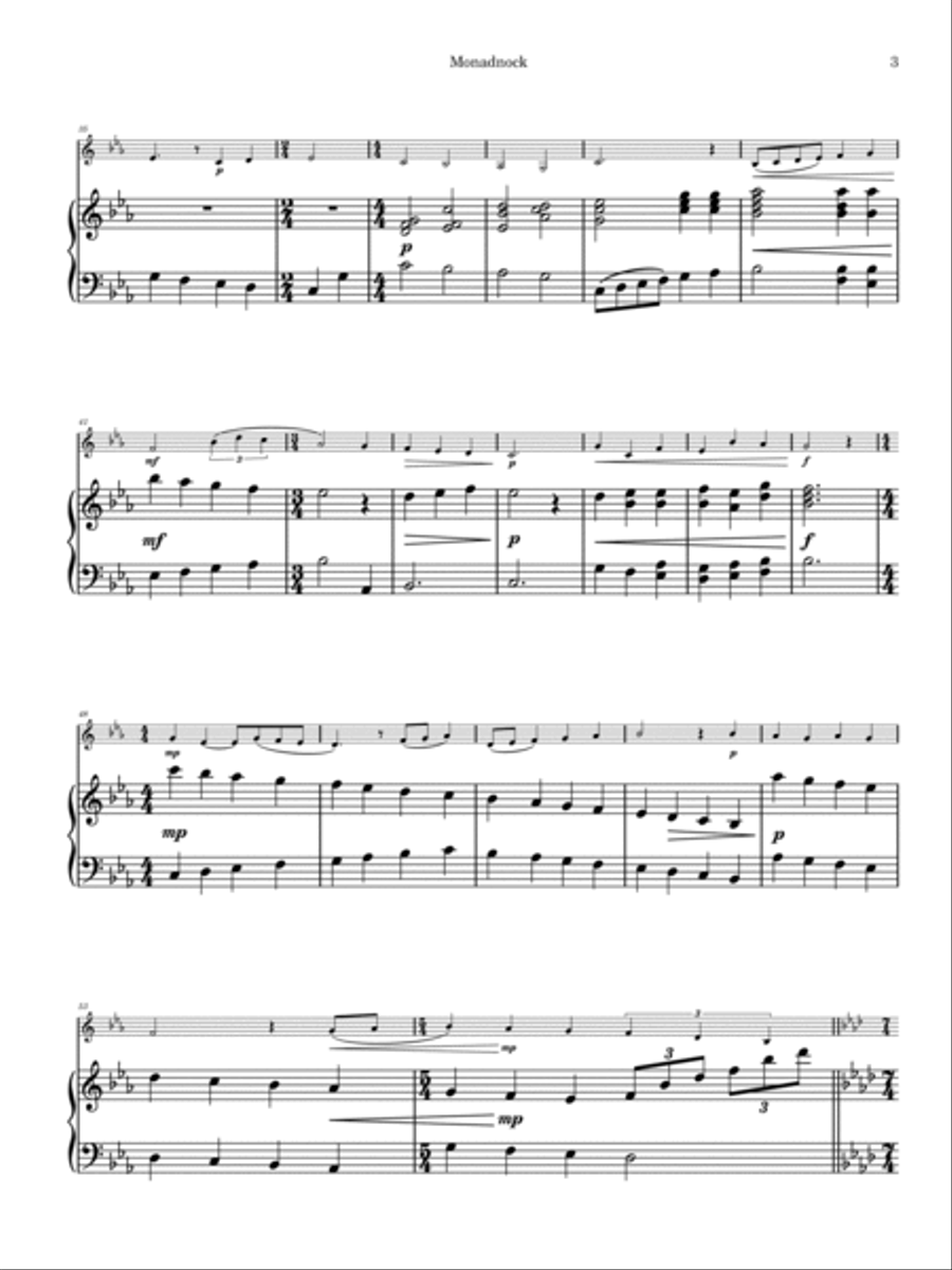 Monadnock Monadnock Trumpet Solo scores gallery preview page 5