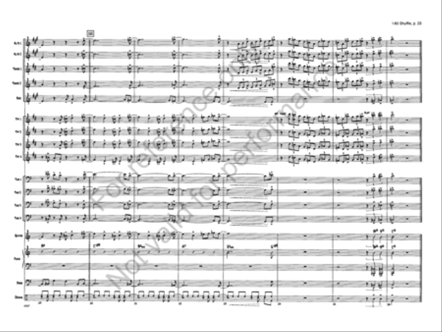 I-80 Shuffle I-80 Shuffle Jazz Ensemble scores gallery preview page 23