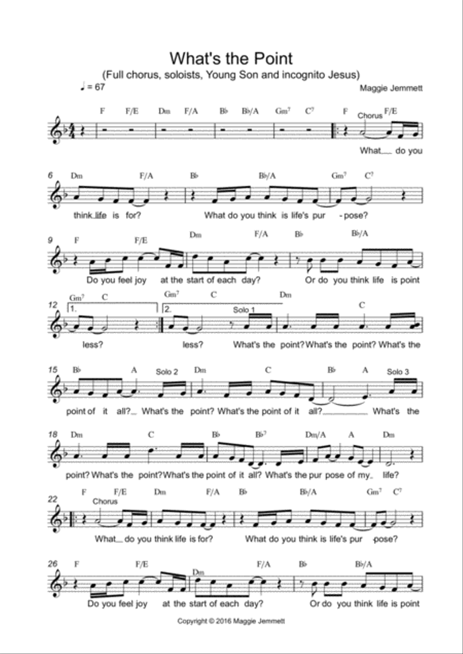 What's the Point? What's the Point? Small Ensemble scores gallery preview page 1