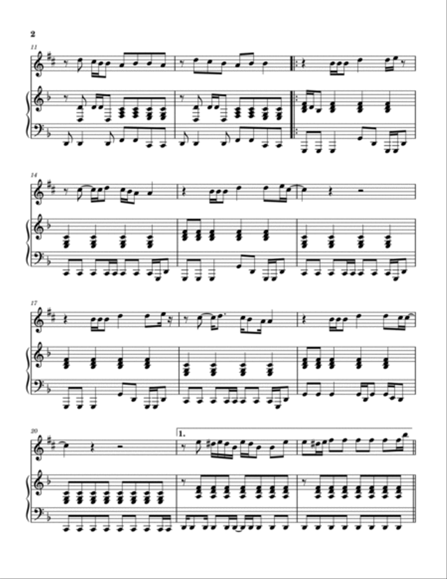Ohio Alto Saxophone scores gallery preview page 3