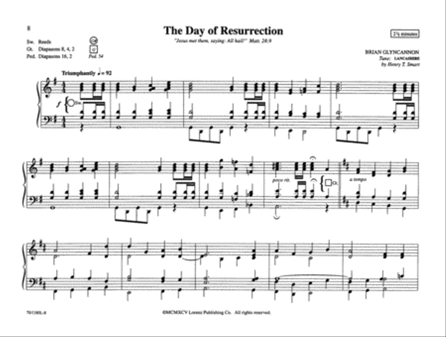 Pull Out All the Stops! for Easter Organ Solo scores gallery preview page 5
