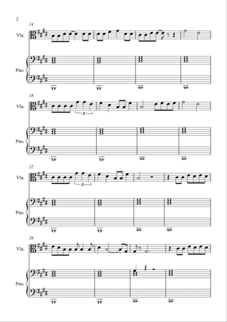 Bichota Bichota String Duet scores gallery preview page 2