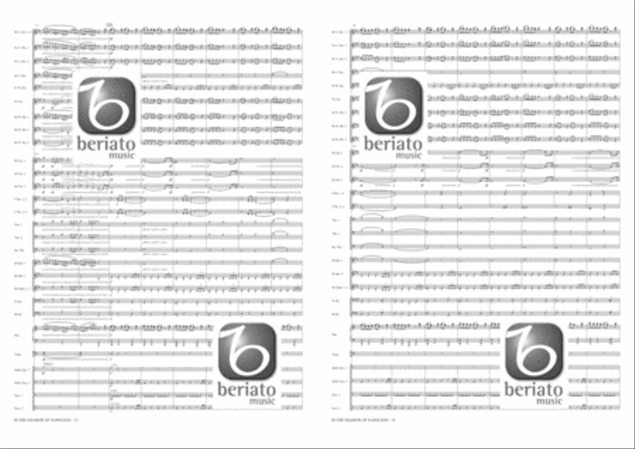 In the Shadow of Napoleon Fanfare Band scores gallery preview page 8